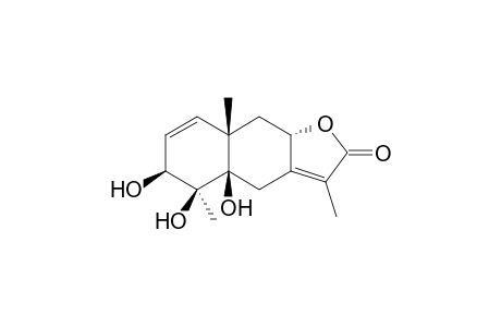 3.beta.,4.beta.,5.beta.-Trihydroxy-Eudesma-1,7(11)-dien-12,8a-olide