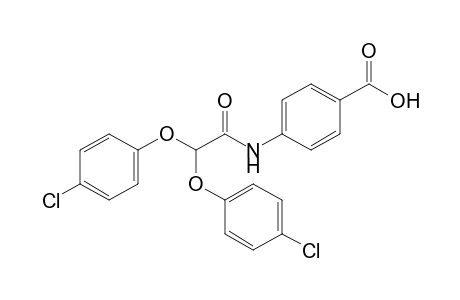 p-[2,2-bis(p-chlorophenoxy)acetamido]benzoic acid