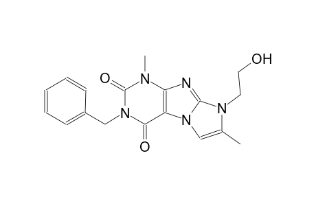 1H-imidazo[2,1-f]purine-2,4(3H,8H)-dione, 8-(2-hydroxyethyl)-1,7-dimethyl-3-(phenylmethyl)-