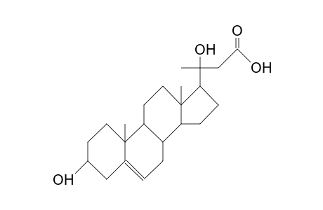 3b,20R-Dihydroxy-23-norchol-5-enoic acid