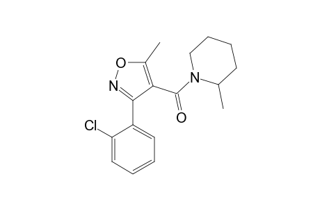 1-{[3-(o-chlorophenyl)-5-methyl-4-isoxazolyl]carbonyl}-2-pipecoline