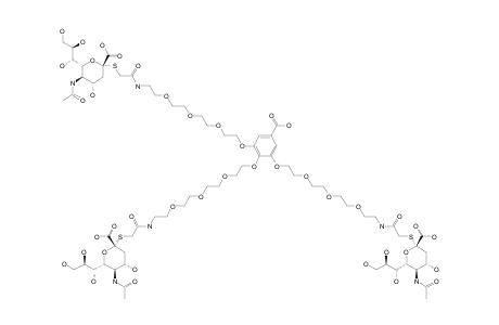 #21;3,4,5-TRI-[11-[2-(5-ACETAMIDO-3,5-DIDEOXY-2-THIO-D-GLYCERO-ALPHA-D-GALACTO-2-NONULO-PYRANOSID)-ACETAMIDO]-3,6,9-TRIOXAUNDECYLOXY]-BENZOIC-ACID