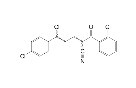 5-chloro-2-(o-chlorobenzoyl)-5-(p-chlorophenyl)-2,4-pentadienenitrile