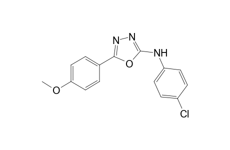 N-(4-Chlorophenyl)-5-(4-methoxyphenyl)-1,3,4-oxadiazol-2-amine