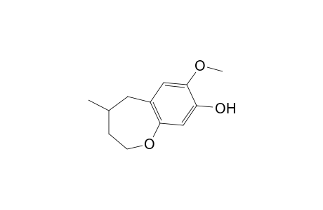 7-methoxy-4-methyl-2,3,4,5-tetrahydro-1-benzoxepin-8-ol