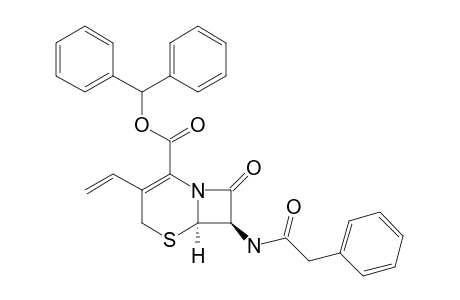 VINYLCEPHALOSPORIN;BENZHYDRYL-7-PHENYLACETAMIDO-3-VINYL-3-CEPHEM-4-CARBOXYLATE