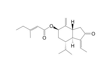 TUSSILAGONONE;7-BETA-(3'-ETHYL-CIS-CROTONOYLOXYL)-3,14-DEHYDRO-(Z)-NOTONIPETRANONE