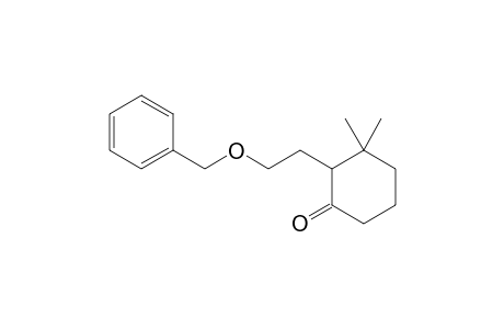 2-[2-(BENZYLOXY)-ETHYL]-3,3-DIMETHYLCYCLOHEXANONE