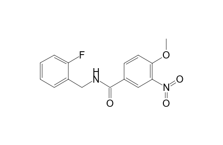 N-(2-Fluoro-benzyl)-4-methoxy-3-nitro-benzamide