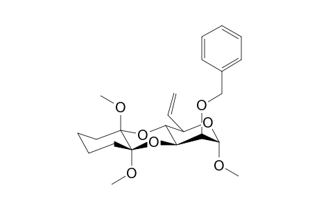 (1'S,2'S)-Methyl 2-O-benzyl-6,7-dideoxy-3,4-O-(1',2'-dimethoxycyclohexane-1',2'-diyl)-alpha.,D-manno-hept-6-enopyranoside