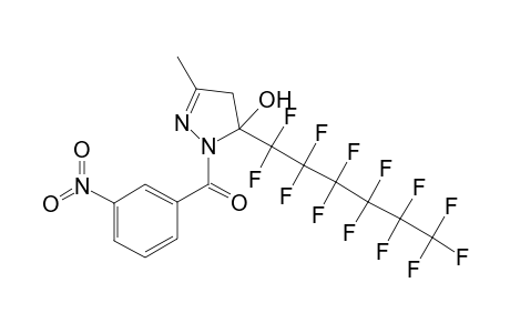 2-Pyrazolin-5-ol, 5-perfluorohexyl-3-methyl-1-(3-nitrobenzoyl)-