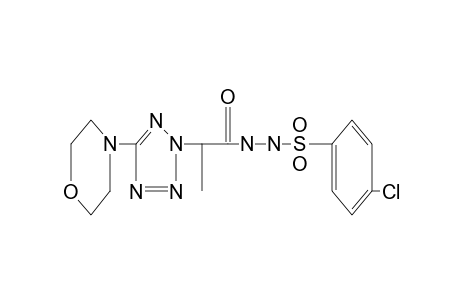 1-[(p-chlorophenyl)sulfonyl]-2-[2-(5-morpholino-2H-tetrazol-2-yl)propionyl]hydrazine