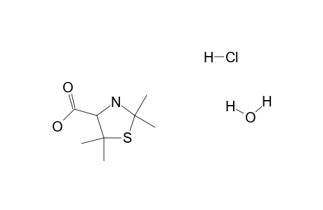 DL-2,2,5,5-tetramethyl-4-thiazolidinecarboxylic acid, hydrochloride, monohydrate