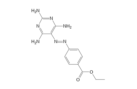 p-[(2,4,6-triamino-5-pyrimidinyl)azo]benzoic acid, ethyl ester