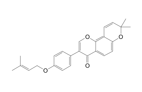 ISOERYTHRIN-A-4'-(3-METHYLBUT-2-ENYL)-ETHER;3-[4-(3-METHYLBUT-2-ENYLOXY)]-8,8-DIMETHYL-4H,8H-BENZO-[1,2-B:3,4-B']-DIPYRAN-4-ONE