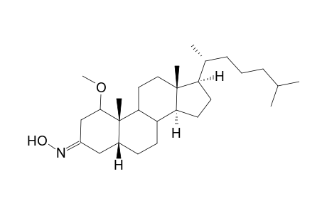 (E) and(Z)-1.alpha.-Methoxy-5.beta.-cholestan-3-one oxime