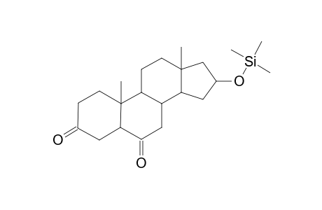 5.ALPHA.-ANDROSTAN-16.ALPHA.-OL-3,6-DIONE(16.ALPHA.-TRIMETHYLSILYL ETHER)