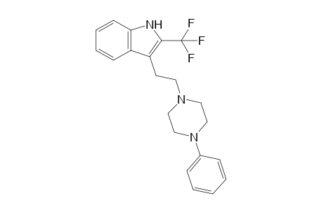 3-[2-(4-PHENYLPIPERAZIN-1-YL)-ETHYL]-2-TRIFLUOROMETHYL-INDOLE