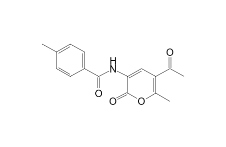 N-(5-ACETYL-6-METHYL-2-OXO-2H-PYRAN-3-YL)-p-TOLUAMIDE