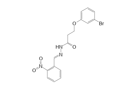 3-(3-bromanylphenoxy)-N-[(E)-(2-nitrophenyl)methylideneamino]propanamide