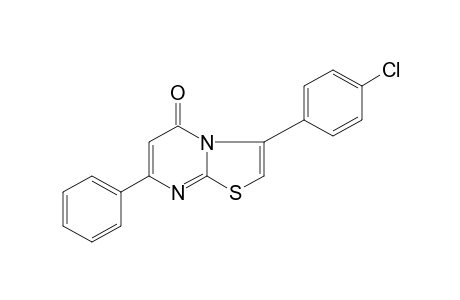 3-(p-CHLOROPHENYL)-7-PHENYL-5H-THIAZOLO[3,2-a]PYRIMIDIN-5-ONE