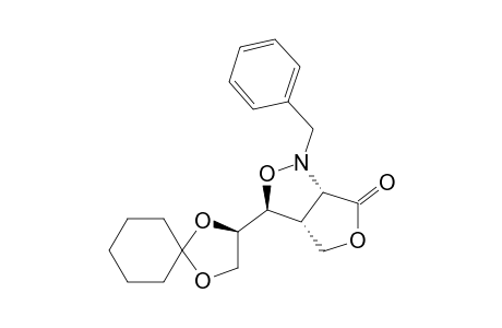 [3R,3AR,6AR(R)]-3-(1,4-DIOXASPIRO-[4.5]-DEC-2-YL)-TETRAHYDRO-1-(PHENYLMETHYL)-1H,6H-FURO-[3,4-C]-ISOXAZOL-6-ONE