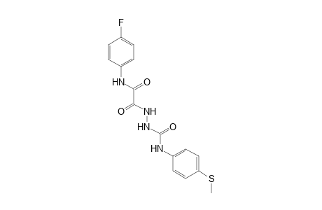 5-(p-fluorophenyl)-1-{[p-(methylthio)phenyl]carbamoyl}semioxamazide