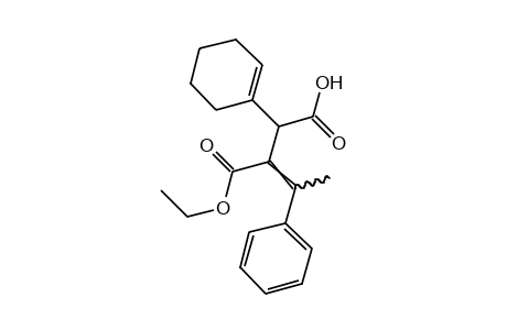 3-(1-CYCLOHEXEN-1-YL)-2-(alpha-METHYLBENZYLIDENE)SUCCINIC ACID, 1-ETHYL ESTER