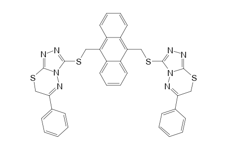 9,10-Bis(6-phenyl-1,2,4-triazolo[3,4-b][1,3,4]thiadiazin-3-ylsulfanylmethyl)anthracene