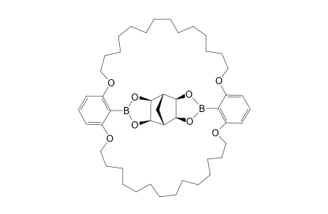 #8;1,18(1,3,2)-DIBENZENA-35(4,10)-[ALL-EXO-3,5,9,11-TETRAOXA-4,10-DIBORATETRACYCLO-[5.5.1.0(2,6).0(8,12)]-TRIDECANA]-BICYCLO-[16.16.1]-PENTATRIACONTAPHANE