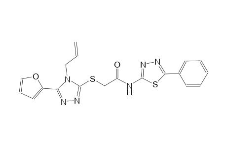 acetamide, 2-[[5-(2-furanyl)-4-(2-propenyl)-4H-1,2,4-triazol-3-yl]thio]-N-(5-phenyl-1,3,4-thiadiazol-2-yl)-