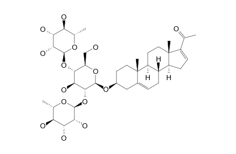 3-BETA-HYDROXYPREGNA-5,16-DIEN-20-ONE-3-O-ALPHA-L-RHAMNOPYRANOSYL-(1->4)-[ALPHA-L-RHAMNOPYRANOSYL-(1->2)]-BETA-D-GLUCOPYRANOSIDE