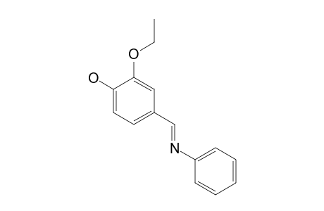 2-ethoxy-4-(N-phenylformimidoyl)phenol