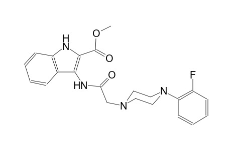 methyl 3-({[4-(2-fluorophenyl)-1-piperazinyl]acetyl}amino)-1H-indole-2-carboxylate