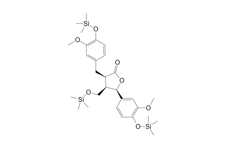 (3R,4R,5R)-5-(3-methoxy-4-trimethylsilyloxy-phenyl)-3-[(3-methoxy-4-trimethylsilyloxy-phenyl)methyl]-4-(trimethylsilyloxymethyl)tetrahydrofuran-2-one