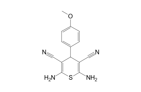 2,6-Diamino-4-(4-methoxyphenyl)-4H-thiopyran-3,5-dicarbonitrile