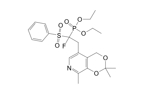 ALPHA(4),3-O-ISOPROPYLIDENE-ALPHA(5)-DEOXY-ALPHA(5)-[DIETHYL-(1'-FLUORO-1'-PHENYLSULFONYL)-PHOSPHONOMETHYL]-PYRIDOXINE