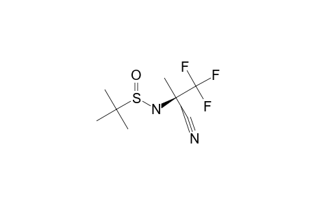 (S)-1,1,1-TRIFLUORO-2-(N-(R)-TERT.-BUTANESULFINYL)-AMINO-2-CYANO-PROPANE