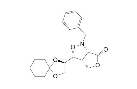 [3S,3AR,6AR(R)]-3-(1,4-DIOXASPIRO-[4.5]-DEC-2-YL)-TETRAHYDRO-1-(PHENYLMETHYL)-1H,6H-FURO-[3,4-C]-ISOXAZOL-6-ONE