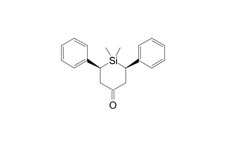 CIS-1,1-DIMETHYL-2,6-DIPHENYL-1-SILACYCLOHEXAN-4-ONE