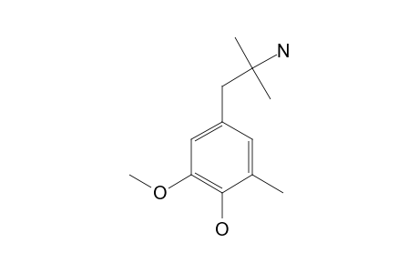 4-(2-amino-2-methylpropyl)-6-methoxy-o-cresol