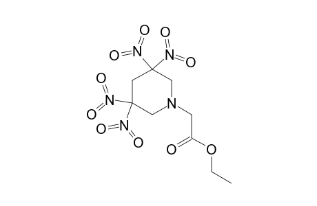 3,3,5,5-tetranitro-1-piperidineacetic acid, ethyl ester