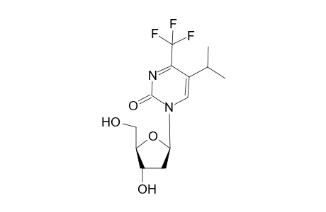 1-(2-Deoxy-.beta.,D-erythropentofuranosyl)-5-isopropyl-4-(trifluoromethyl)-1H-pyrimidin-2-one