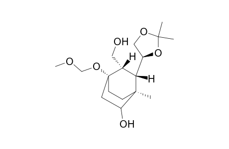 (1R,2S,3S,4S,4'S)-1-Methoxymethoxy-4-methyl-3-(2',2'-dimethyl-1',3'-dioxolan-4'-yl)-5-hydroxybicxyclo[2.2.2]octane-2-methanol