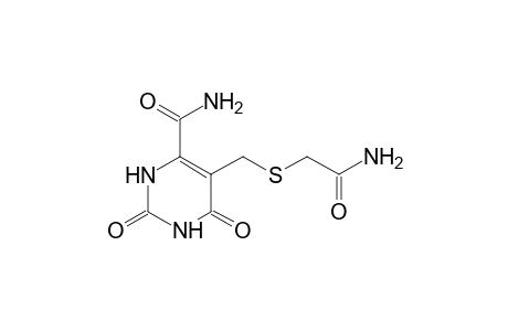 5-{[(carbamoylmethyl)thio]methyl}-2,6-dioxo-1,2,3,6-tetrahydro-4-pyrimidinecarboxamide