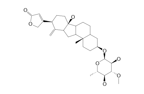 3-BETA-O-(ALPHA-L-THEVETOSE)-3-BETA,14-BETA-DIHYDROXY-14-(13-12)-ABEO-5-BETA,12-BETA,14-BETA-CARDA-13(18),20(22)-DIENOLIDE