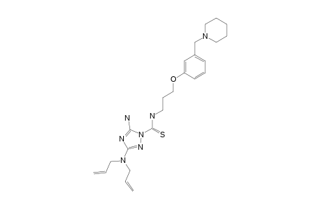 (3-DIALLYLAMINO-5-AMINO-1H-1,2,4-TRIAZOL-1-YL)-N-[3-[3-(PIPERIDINOMETHYL)-PHENOXY]-PROPYL]-THIOAMIDE