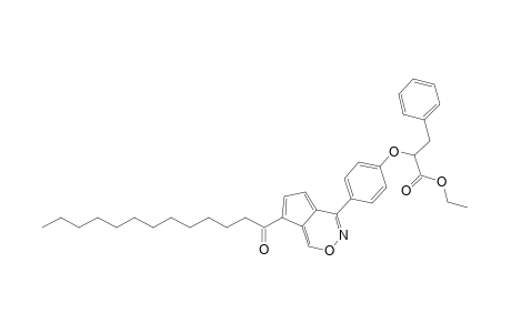 3-Phenyl-2-[4-(7-tridecanoylcyclopenta[d][1,2]oxazin-4-yl)phenoxy]propionic acid ethyl ester