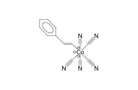 (E)-(Pentacyano-cobalt)-2-phenyl-vinyl trianion