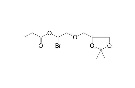 1-Bromo-2-[(2,2-dimethyl-1,3-dioxolan-4-yl)methoxy]ethyl propionate